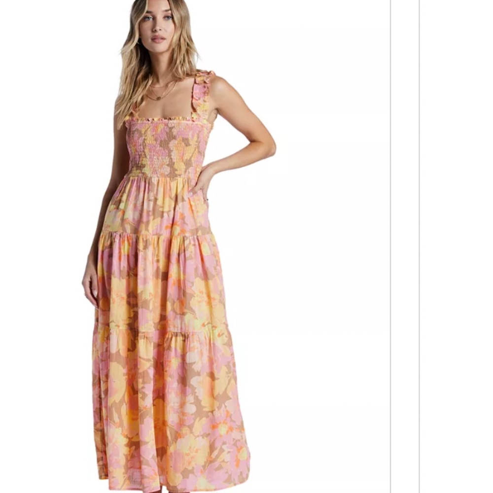 Feelin Fine Maxi Dress Billabong New With Tags
